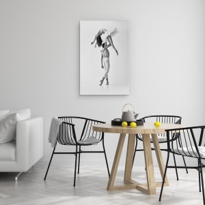 Tablou canvas - Moliciune Si Rezistenta, Dansatoare, Balet, Studio, Cuplu, Balerina, 60 x 90 cm - Img 4