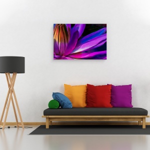 Tablou canvas - Natura, Flori, Petale Retro, Pictura II, 80 x 120 cm - Img 2