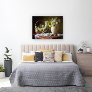 Tablou Canvas - Natura Moarta Alba, 60 x 80 cm - Img 3