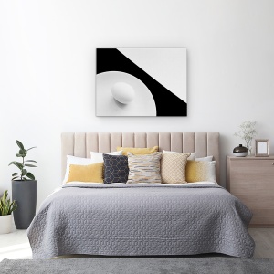 Tablou canvas - Natura Moarta Cu Ou, Contrast, Farfurie, 75 x 100 cm - Img 3