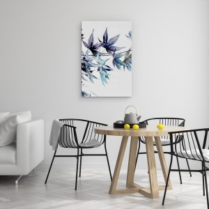 Tablou canvas - Natura, Planta, Artar Albastru, Pictura, 80 x 120 cm - Img 4