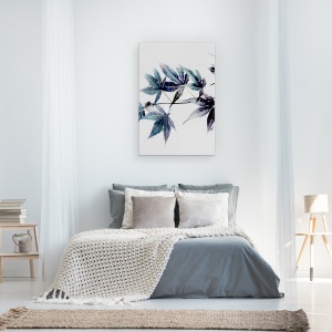 Tablou canvas - Natura, Planta, Artar Albastru, Pictura II, 40 x 60 cm - Img 3