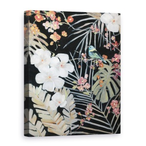Tablou canvas - Natura, Plante, Frunze, Flori, Animale, Pasare, Pictura Ii, 75 x 100 cm