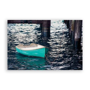 Tablou Canvas - Nautic, Barca, Lac, Liniste, 60 x 90 cm
