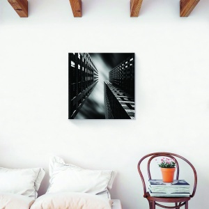 Tablou decorativ canvas New York monocrom 60x60 cm