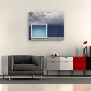 Tablou canvas - Nimic De Aratat, Arhitectura, Abstract, Perete, Fereastra, Forme, 60 x 75 cm - Img 2