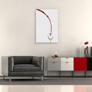 Tablou canvas - O Ceasca De Vin, Natura Moarta, Bar, Bautura, 40 x 60 cm - Img 2