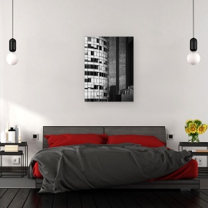 Tablou canvas - O Multime De Ferestre, Abstract, Arhitectura, Structura, 50 x 70 cm - Img 3