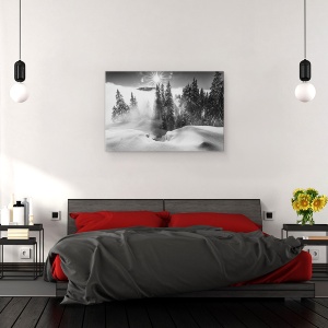 Tablou canvas - O Poveste De Iarna, Iarna, Rarau, Munti, Bucovina, Romania, 80 x 120 cm - Img 3
