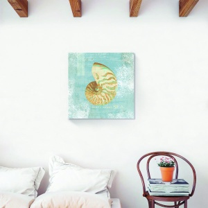 Tablou canvas ocean decorativ cu plajă și scoică
