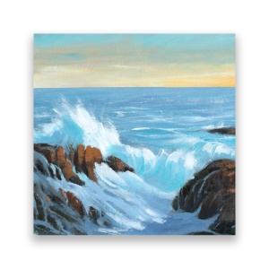 Tablou Canvas - Ocean, Stanca, Val, Furtuna, 60 x 60 cm