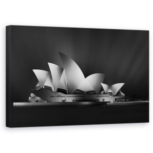 Tablou canvas - Opera Intunecata, Sydney, Arhitectura, Australia, 50 x 80 cm