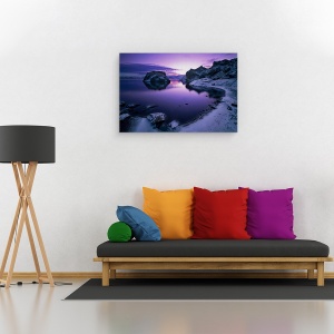 Tablou canvas - Ortus Solis, Islanda, Apa, Stanci, Peisaj, Dimineata, 40 x 60 cm - Img 2
