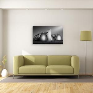 Tablou canvas - Oua, Arhitectura, Industrie, Industrial, Siloz, Silozuri, 50 x 80 cm - Img 2