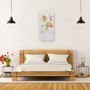Tablou canvas - Panou de flori textile II, 50 x 100 cm - Img 3
