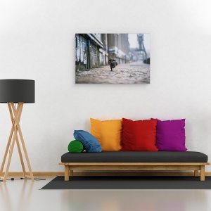 Tablou canvas - Partea Intunecata A Hamburgului, Caini, Industrie, Animale, 60 x 90 cm - Img 2