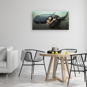 Tablou canvas - Pasnic, Pace, Emotie, Stare De Spirit, Sentiment, 50 x 100 cm - Img 4