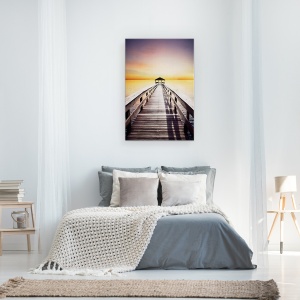 Tablou canvas - Peisaj, Natura, Mare, Dig, Apus, 80 x 120 cm - Img 3