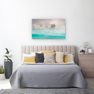 Tablou canvas - Peisaj, Natura, Mare, Raze De Soare, Pasari, 50 x 80 cm - Img 3