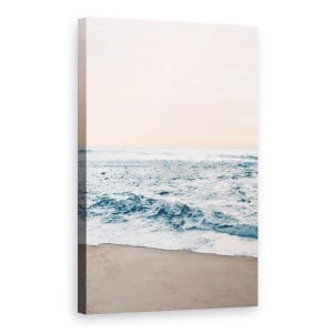 Tablou canvas - Peisaj, Natura, Mare, Valuri, Nisip, Apus De Soare, 80 x 120 cm