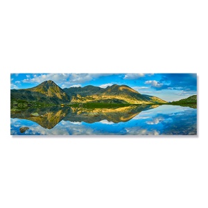 Tablou Canvas - Peisaj, Romania, Muntii Retezat, Apus de soare, 50 x 150 cm
