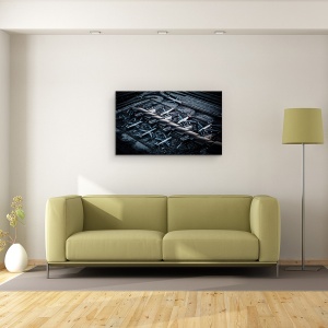 Tablou canvas - Peste Lax, Aeroport, Avioane, Terminal, Porti, 50 x 80 cm - Img 2