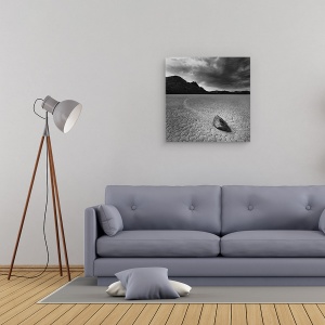 Tablou canvas - Pista De Curse, Stanca, Piatra, Valea Mortii, 60 x 60 cm - Img 2