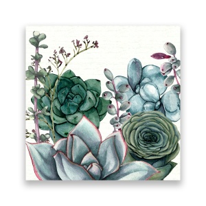 Tablou Canvas - Plante, Pictura, Verde, 60 x 60 cm