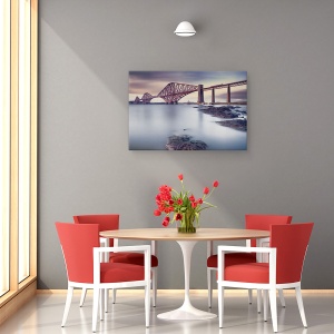 Tablou canvas - Podul Feroviar Forth, Trecere, Edinburgh, Reper, 60 x 90 cm - Img 4