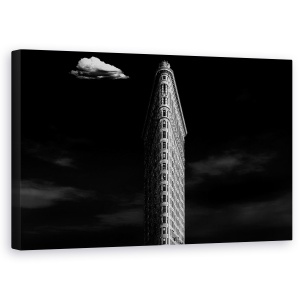 Tablou canvas - Poezie Urbana, Arhitectura, Cladire, Nori, Flatiron, Cladirea Flatiron, 50 x 80 cm