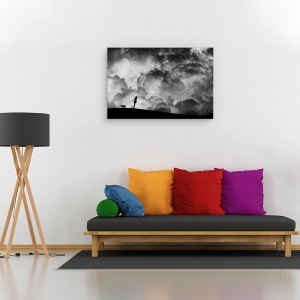 Tablou canvas - Preludiu Pentru Vis, Cer, Stare De Spirit, Emotie, Nori, Peisaj, 40 x 60 cm - Img 2