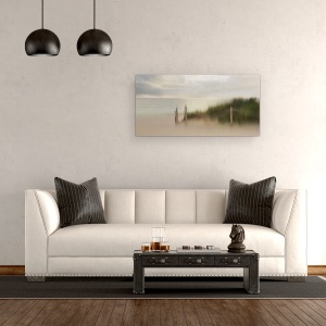 Tablou canvas - Pui De Pasare, Mare, Cer, Apa, Zori De Zi, Panorama, 50 x 100 cm - Img 2