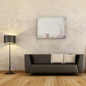 Tablou canvas - Ramai, Trandafir, Roz, Parfum, Sticla, Floare, 75 x 100 cm - Img 2