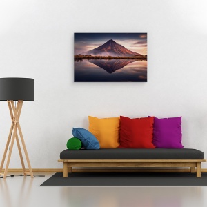 Tablou canvas - Revelatii, Apus De Soare, Taranaki, Magic, Rosu, 60 x 90 cm - Img 2
