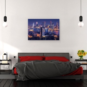 Tablou canvas - Rotterdam, Olanda, Turn, Rotterdam, Oras, Arhitectura, Olanda, 60 x 90 cm - Img 3