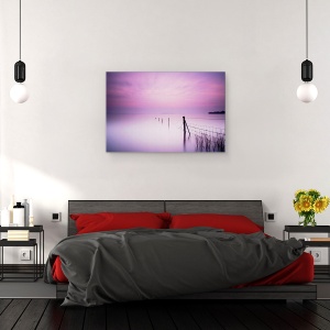 Tablou canvas - Roz Laptos, Lac, Roz, Culoare, Irlanda, Killarney, Ceata, 40 x 60 cm - Img 3