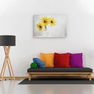 Tablou canvas - Rudbeckia, Rudbeckia, Vara, Galben, Planta, Gradina, Floare, 60 x 90 cm - Img 3
