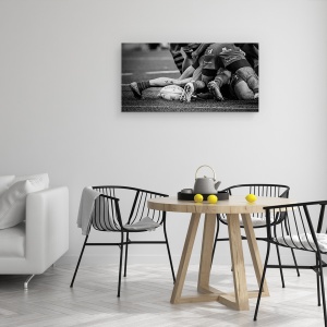 Tablou canvas - Rugby, Minge, Grup, Mana, Valencia, 50 x 100 cm - Img 4