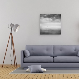 Tablou canvas - Saizeci De Nuante De Gri, Peisaj Marin, Apa, Ocean, 60 x 60 cm - Img 2
