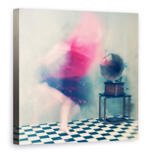 Tablou canvas - Sarituri, Femeie, Miscare, Dame, Carouri, 90 x 90 cm
