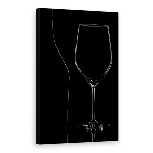 Tablou canvas - Schita, Sticla, Schita, Vin, Bea, Pahar De Vin, 60 x 90 cm