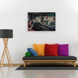 Tablou canvas - Soferul De Taxi, Cuba, Havana, Malecon, 60 x 90 cm - Img 2