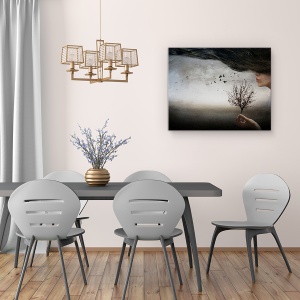 Tablou canvas - Stare De Spirit De Toamna, Par, Ireal, Imaginatie, Vis, 60 x 75 cm - Img 4
