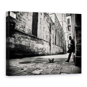 Tablou Canvas - Strada silentioasa, Barcelona, Artist, Oras, Urban, 60 x 80 cm