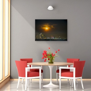 Tablou canvas - Super Luna, Nor, Incetosat, Centru, 40 x 60 cm - Img 4