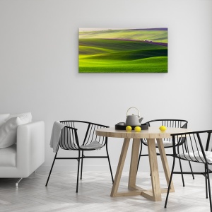 Tablou Canvas - Teren Verde, Domenii, Vara, Peisaj, Moravia, Verde, Luxurianta, 50 x 100 cm - Img 2