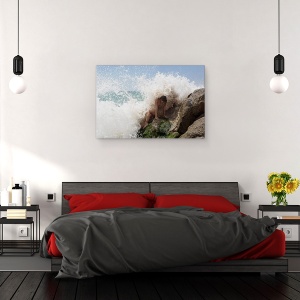 Tablou canvas - Tot Albul Meu, Sirena, Portret, Stanca, Coasta, 60 x 90 cm - Img 3