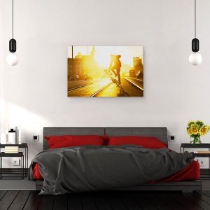Tablou canvas - Truc Cu Bicicleta, Bmx, Sport, Soare, 80 x 120 cm - Img 3
