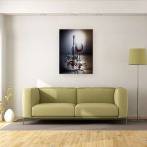 Tablou canvas - Uita De, Sticla, Vin, Bea, Accident, 60 x 80 cm - Img 2