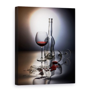 Tablou canvas - Uita De, Sticla, Vin, Bea, Accident, 75 x 100 cm